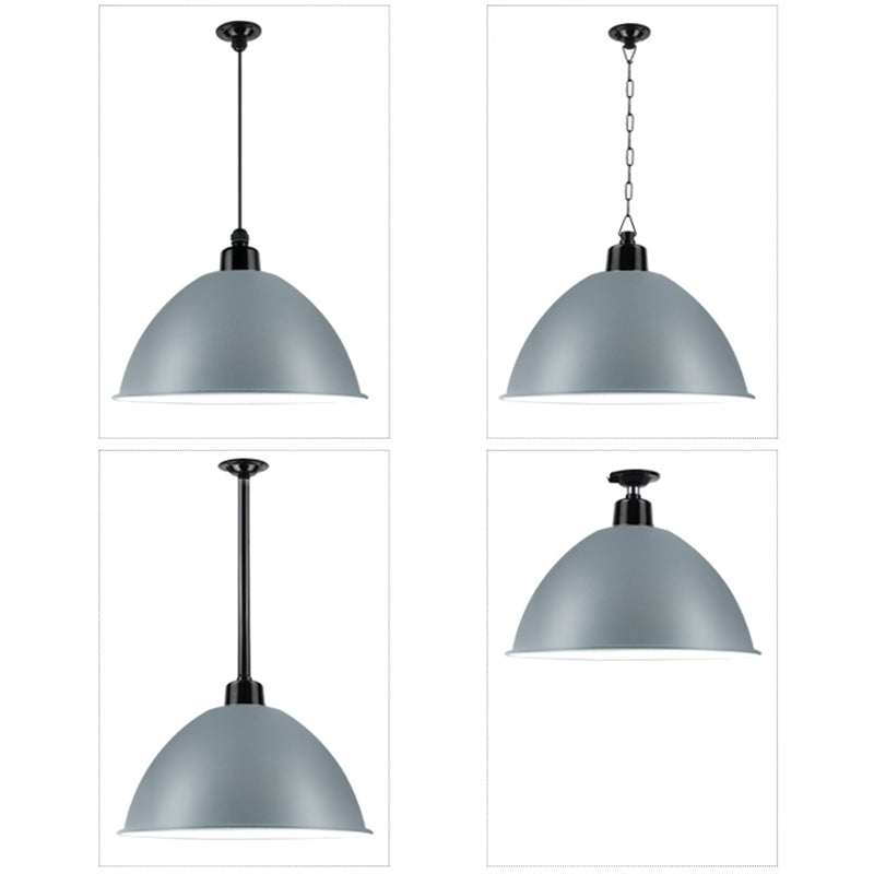 Suspension Macaron Dome - Plafonnier métallique à 1 tête pour salle à manger