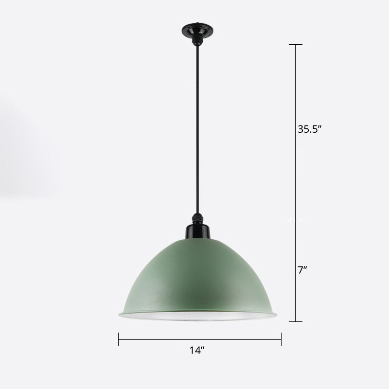 Suspension Macaron Dome - Plafonnier métallique à 1 tête pour salle à manger