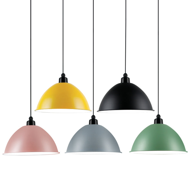 Suspension Macaron Dome - Plafonnier métallique à 1 tête pour salle à manger
