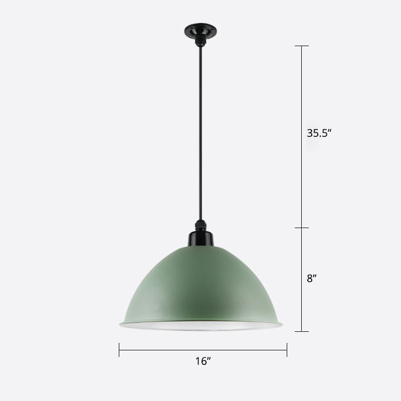 Suspension Macaron Dome - Plafonnier métallique à 1 tête pour salle à manger