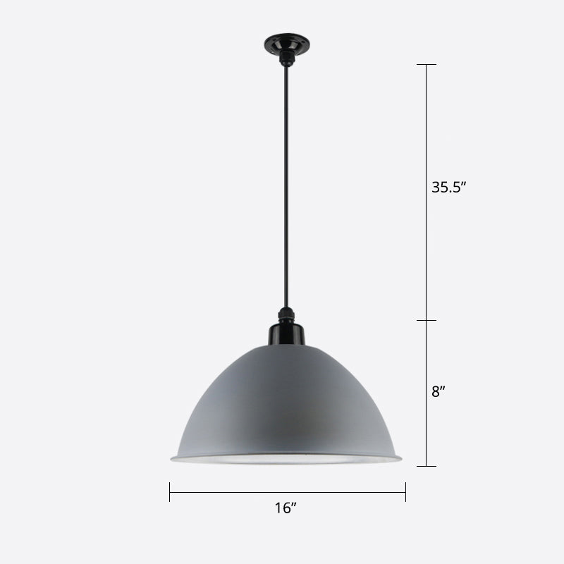 Suspension Macaron Dome - Plafonnier métallique à 1 tête pour salle à manger