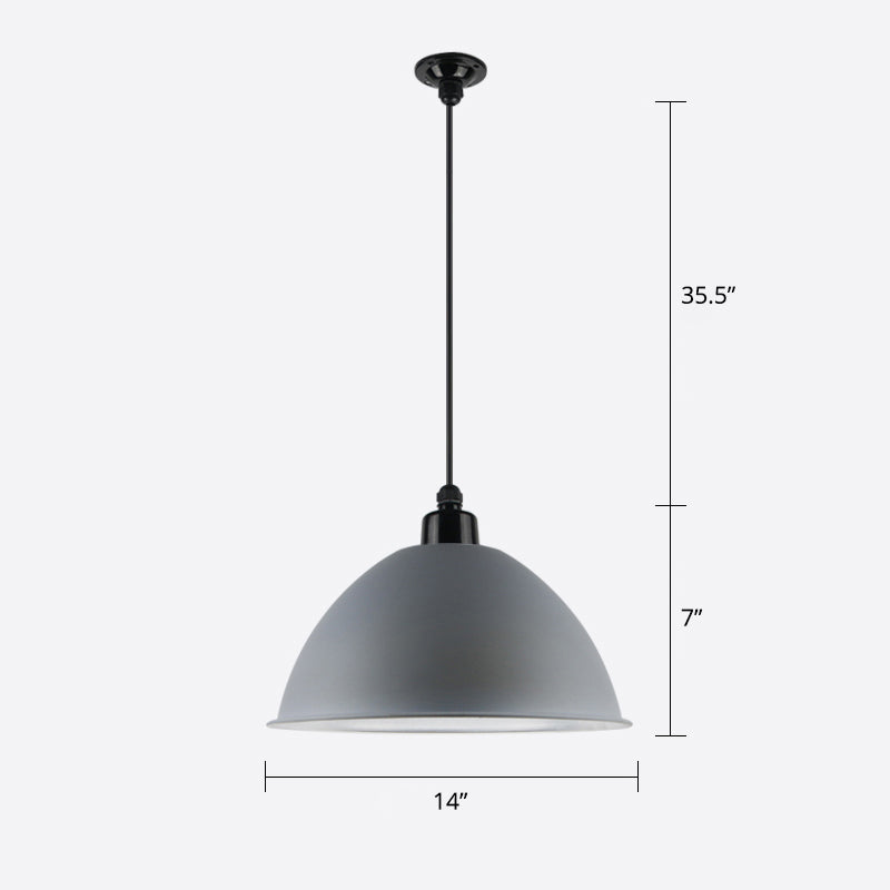 Suspension Macaron Dome - Plafonnier métallique à 1 tête pour salle à manger