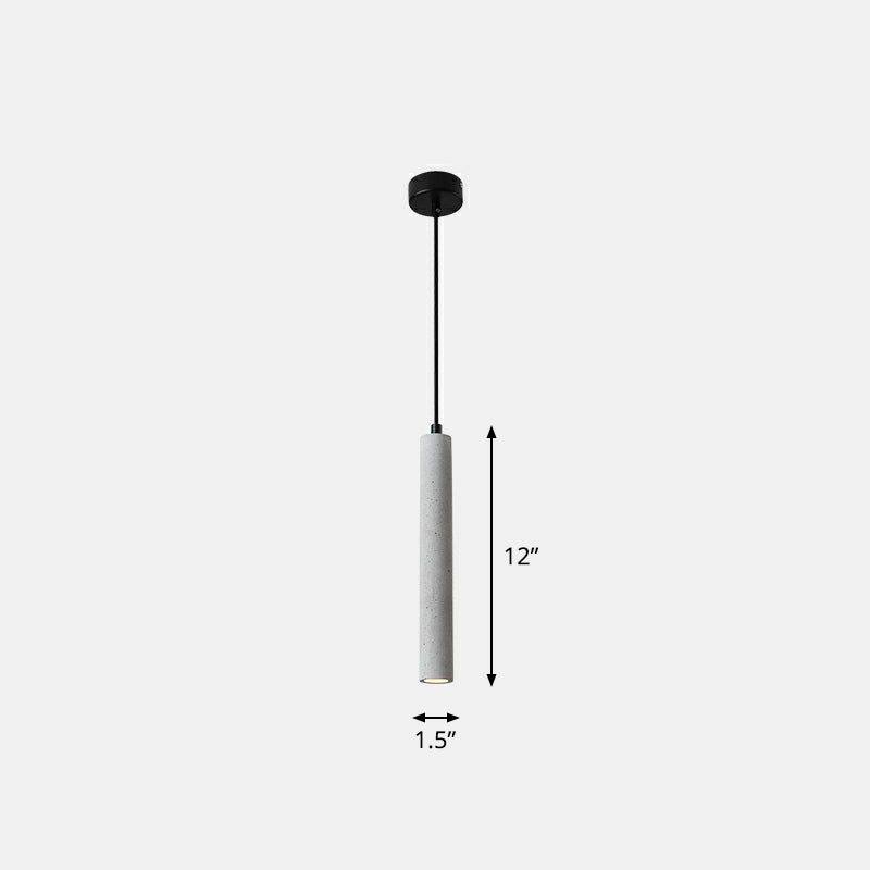 Suspension de salle à manger en terrazzo - Spot LED tubulaire minimaliste pour plafond suspendu