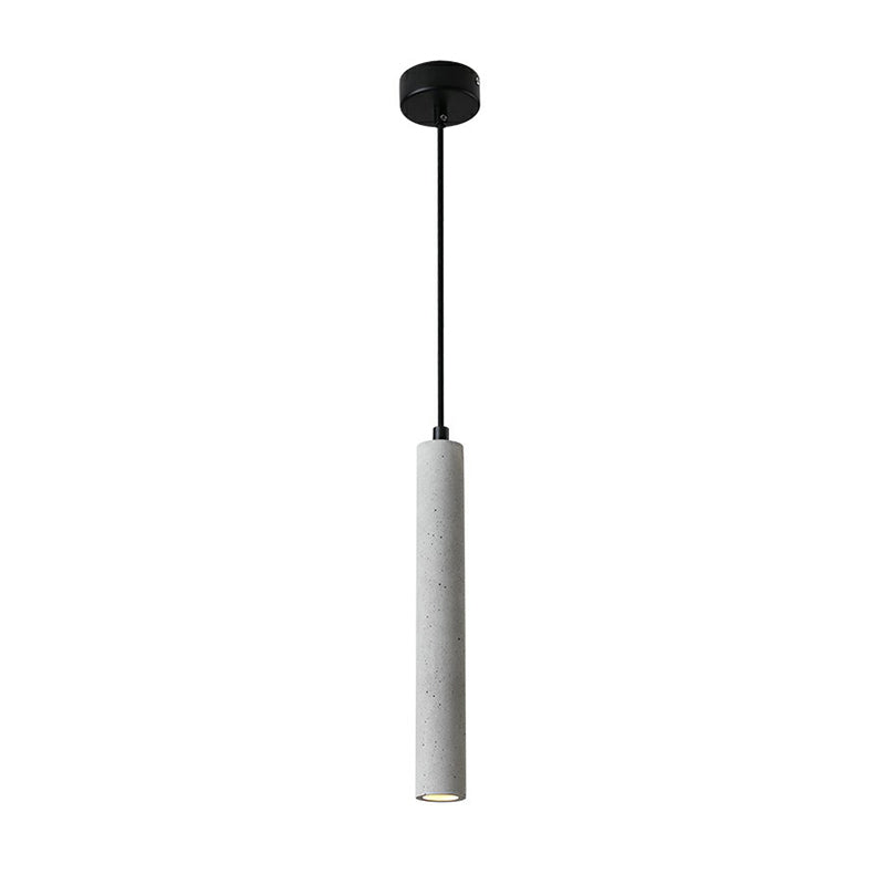 Suspension de salle à manger en terrazzo - Spot LED tubulaire minimaliste pour plafond suspendu