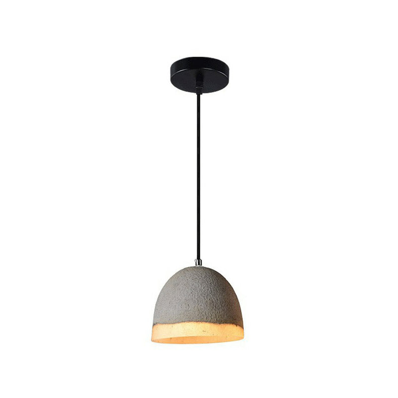 Nordic Cement Bell Shaped Pendant Light With Grey Finish - Ideal For Dining Rooms
