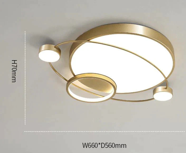 Lampe de chambre à coucher nordique Lampe de plafond Planet