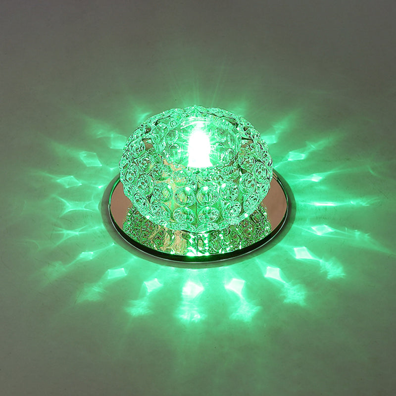 LED Mini Spotlight Ceiling Light with Elegant Crystal Shade - Perfect for Living Room Décor