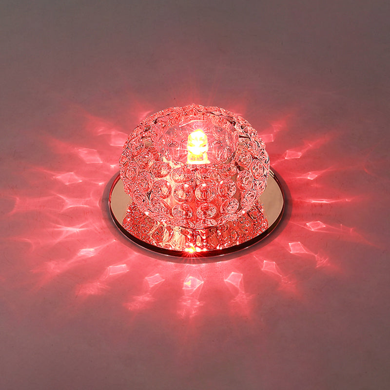 LED Mini Spotlight Ceiling Light with Elegant Crystal Shade - Perfect for Living Room Décor