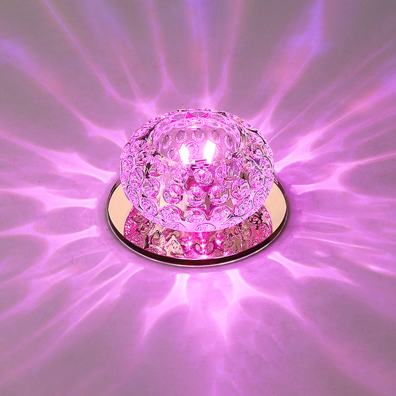 LED Mini Spotlight Ceiling Light with Elegant Crystal Shade - Perfect for Living Room Décor
