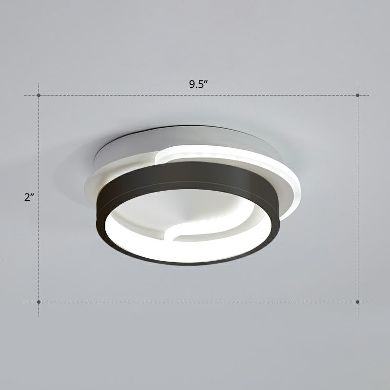Modern Geometric LED Ceiling Light Fixture for Hallway - Minimalist Acrylic Design