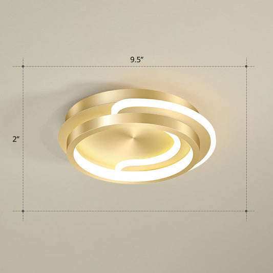 Modern Geometric LED Ceiling Light Fixture for Hallway - Minimalist Acrylic Design
