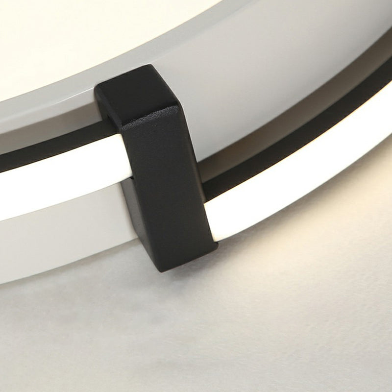 Nordic Circle LED Flush Mount Ceiling Light with Acrylic Diffuser