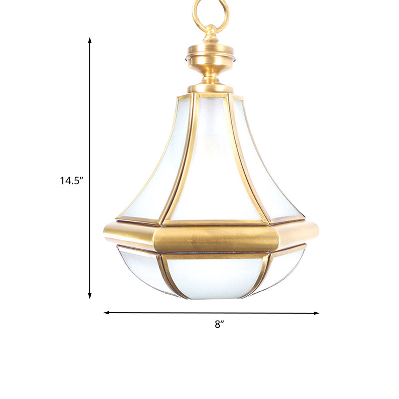 Modern Gourd Glass Pendant Light Fixture For Bedroom - Clear/Textured White/Cream 1 Bulb