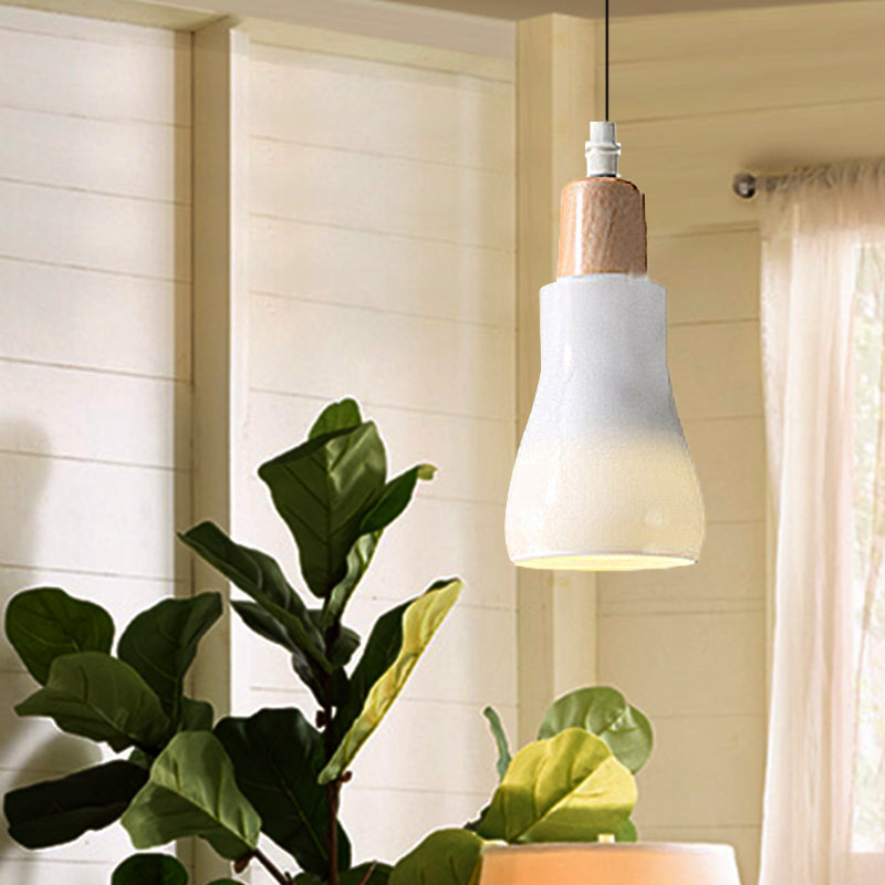 Lampe à suspension moderne en verre – Design bol, cône ou soucoupe blanc/noir – Plafonnier LED en lumière blanche/chaude