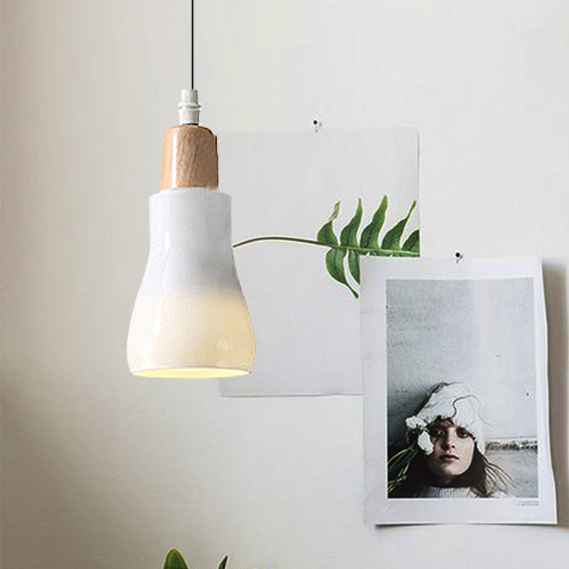 Lampe à suspension moderne en verre – Design bol, cône ou soucoupe blanc/noir – Plafonnier LED en lumière blanche/chaude