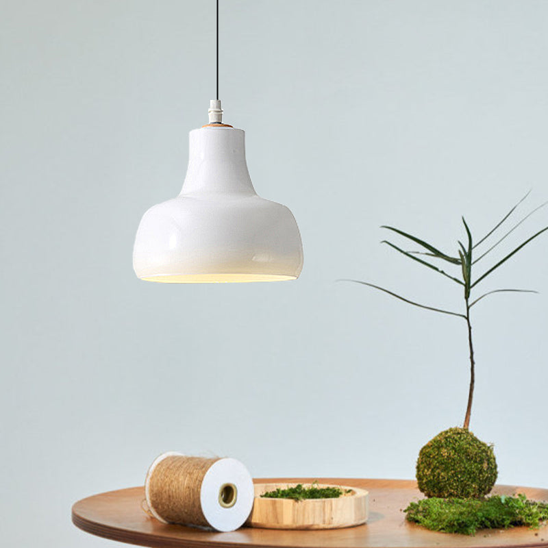 Lampe à suspension moderne en verre – Design bol, cône ou soucoupe blanc/noir – Plafonnier LED en lumière blanche/chaude