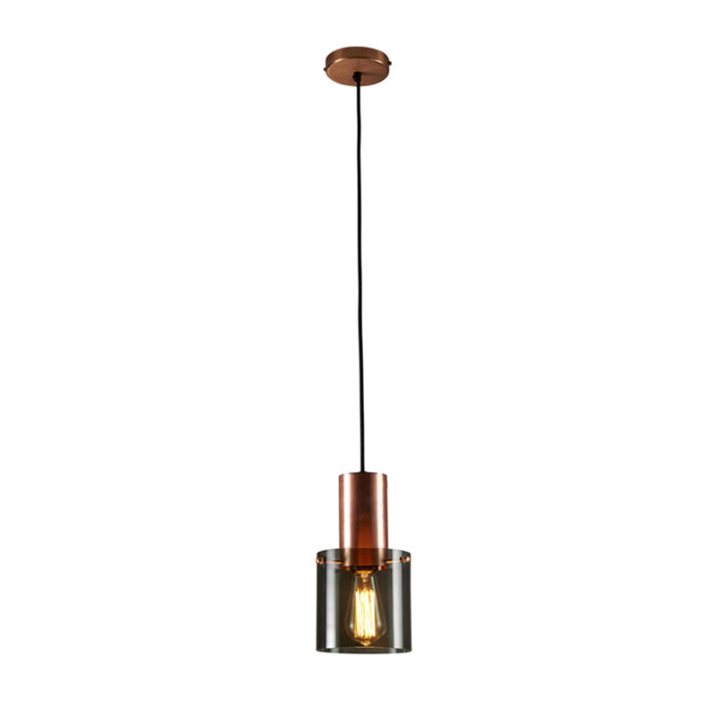 Glass 1-Light Pendant Lamp - Bottle Shaped Down Lighting - Modern Ceiling Suspension