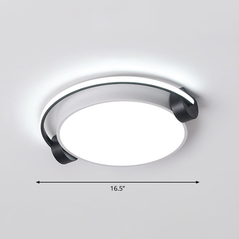 Nordic Acrylic Ceiling Lamp with Headphone Design for Dorm Room