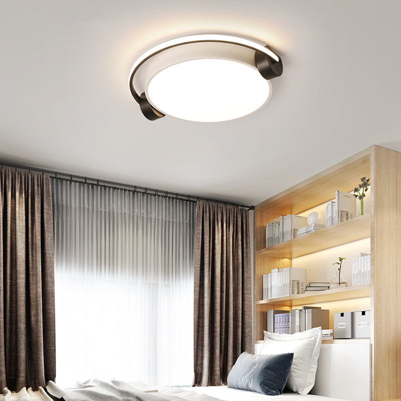 Nordic Acrylic Ceiling Lamp with Headphone Design for Dorm Room