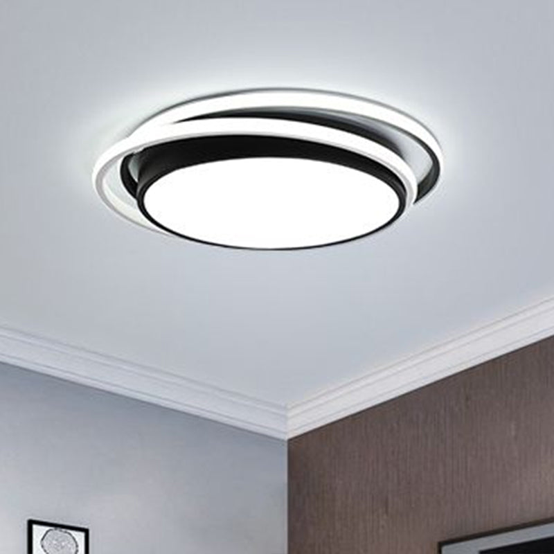 Modern Acrylic LED Flush Mount Ceiling Light Fixture for Bedrooms