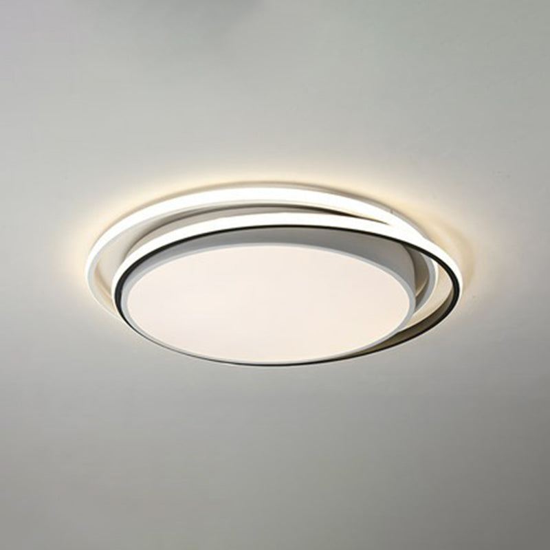 Modern Acrylic LED Flush Mount Ceiling Light Fixture for Bedrooms