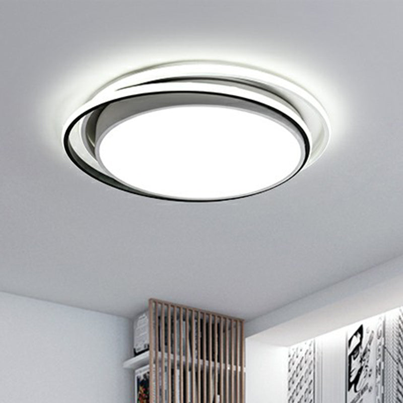 Modern Acrylic LED Flush Mount Ceiling Light Fixture for Bedrooms