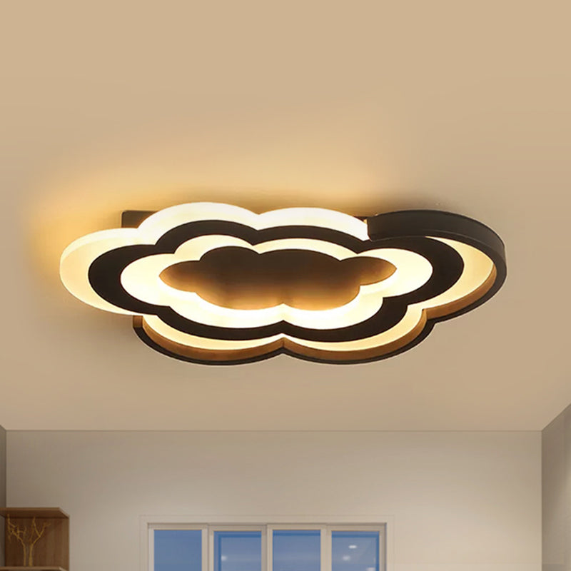Cloud Kindergarten LED Flushmount Light with Eye-Caring Acrylic Cover
