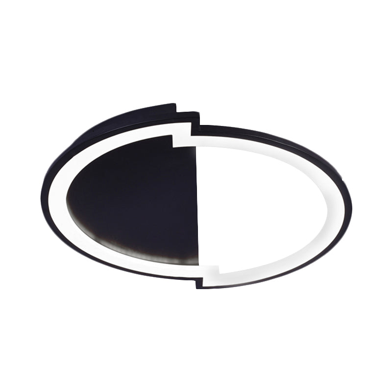 Sleek Round Acrylic Flush Mount Ceiling Light in Multiple Sizes and Colors - LED Warm/White Glow