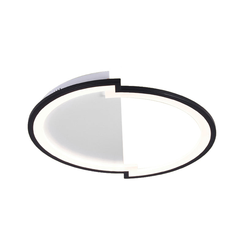 Sleek Round Acrylic Flush Mount Ceiling Light in Multiple Sizes and Colors - LED Warm/White Glow