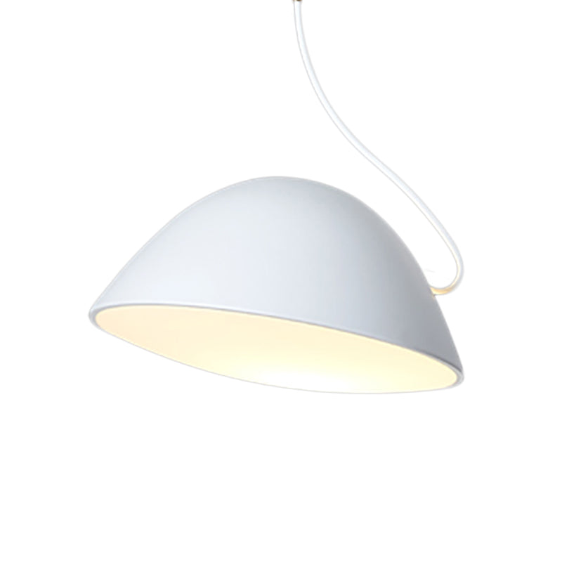 Contemporary Black/White Metal Pendant Light for Dining Room