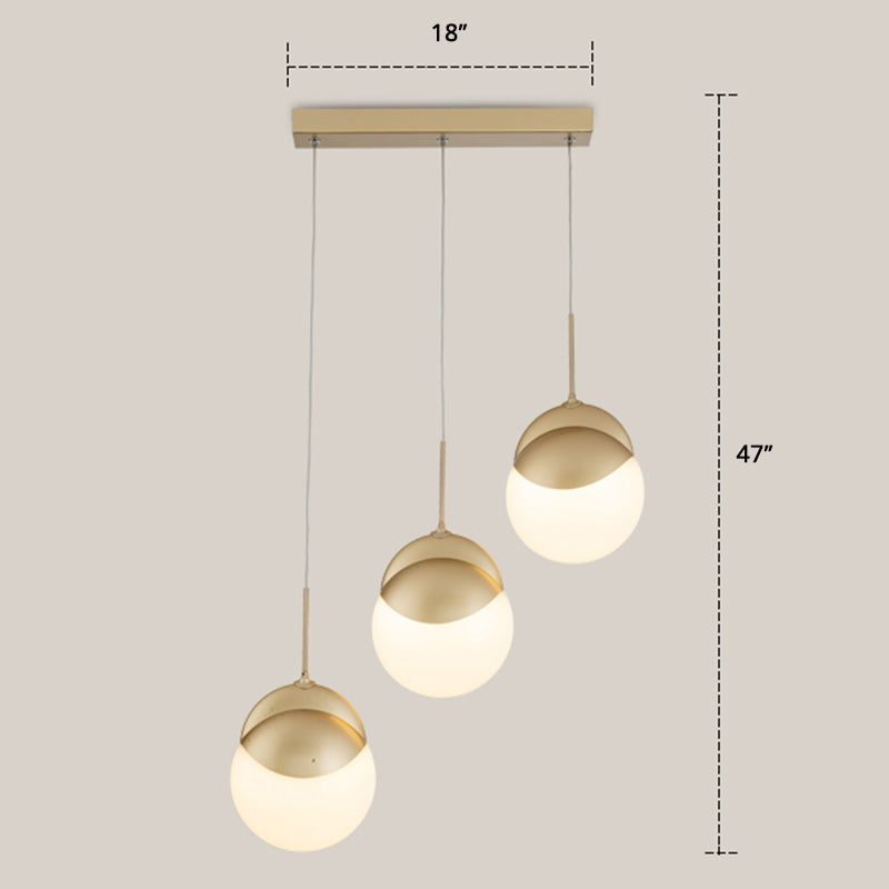 Gold Finish LED Disc Pendant Light - Postmodern Acrylic Cluster Design for Restaurants