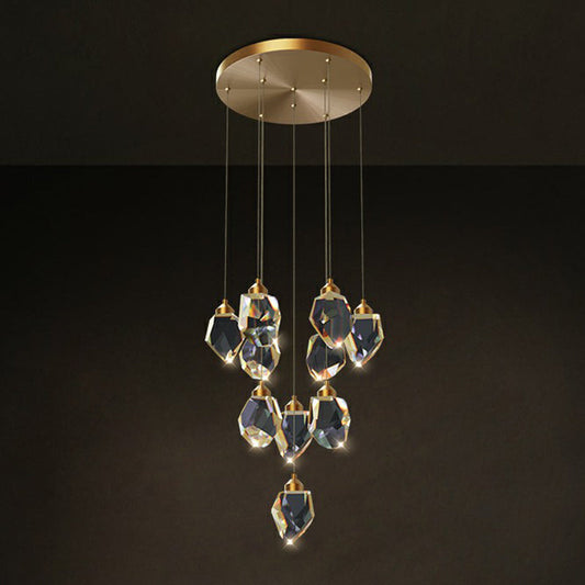 Gleaming LED Multi-Pendant Suspension Lighting for Dining Room