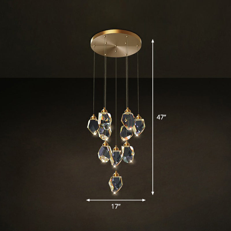 Gleaming LED Multi-Pendant Suspension Lighting for Dining Room