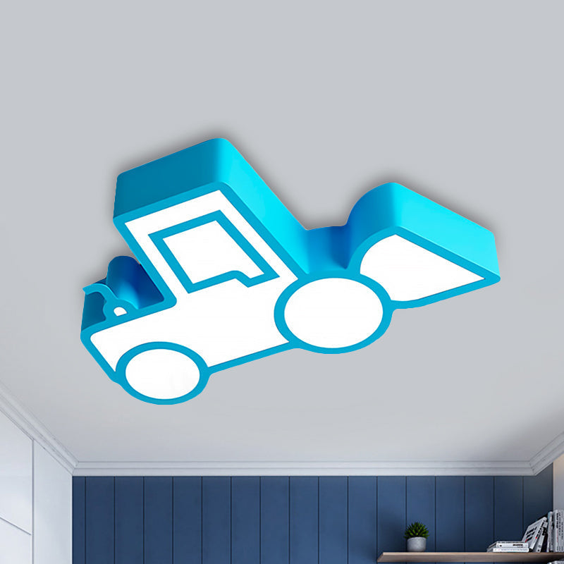 Cartoon Car Ceiling Light - Acrylic Flush Mount for Bedroom