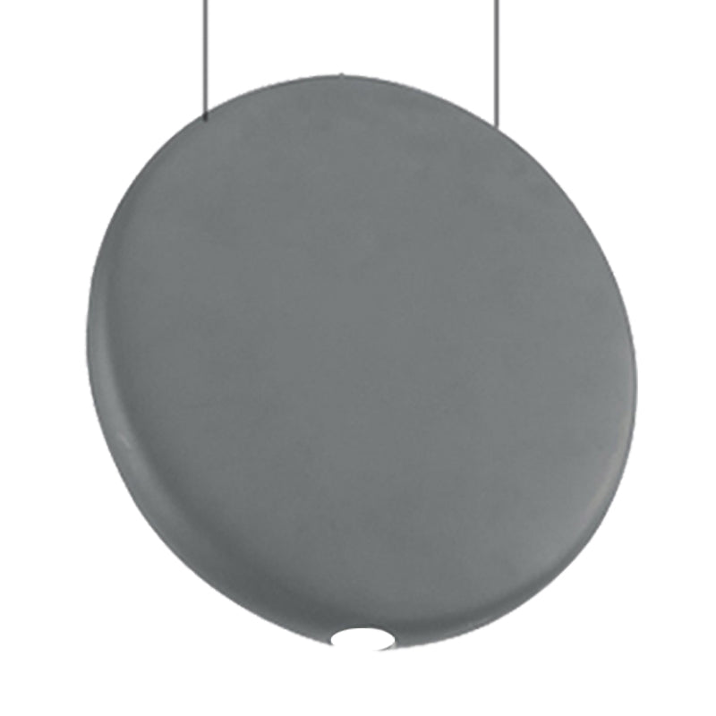 Nordic LED Resin Hanging Lamp, Black/Grey/Green, Round Suspension Pendant, Warm/White Light, 6"/8.5/12"W