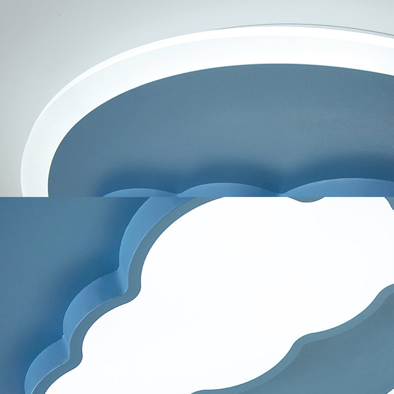Nordic Cloud Metal Ceiling Lamp - Flush Mount for Child's Bedroom