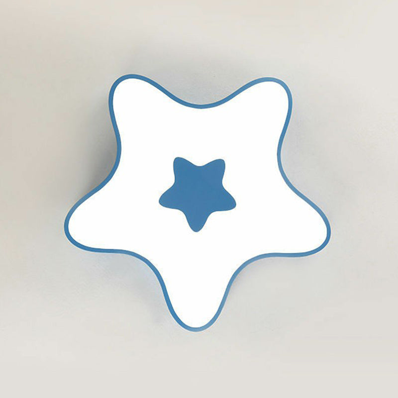 Cartoon LED Acrylic Star Flush Ceiling Light for Children's Bedroom