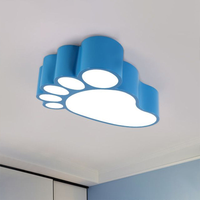 Child-Sized Flush Mount LED Ceiling Light in Metallic Finish - Perfect for Bedrooms