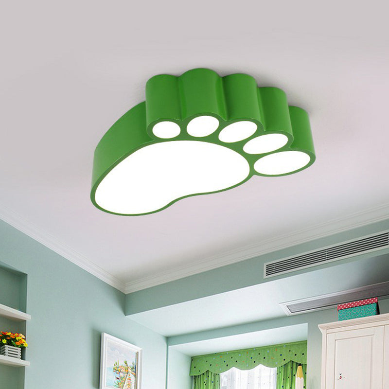 Child-Sized Flush Mount LED Ceiling Light in Metallic Finish - Perfect for Bedrooms