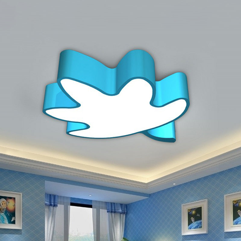 Plafonnier LED en acrylique en forme de feuille d'érable pour plafond de maternelle 