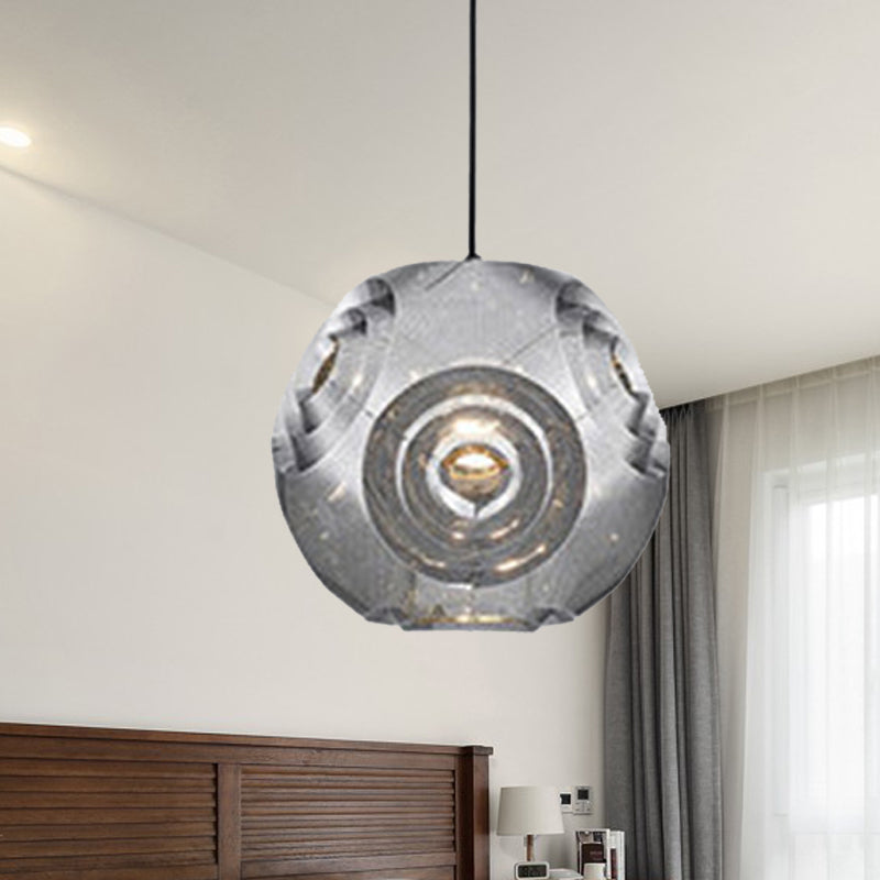 Nordic Metal Globe Pendant Lighting, 1-Light Chrome/Gold/Rose Gold Ceiling Light - 11"/12.5"/15"W