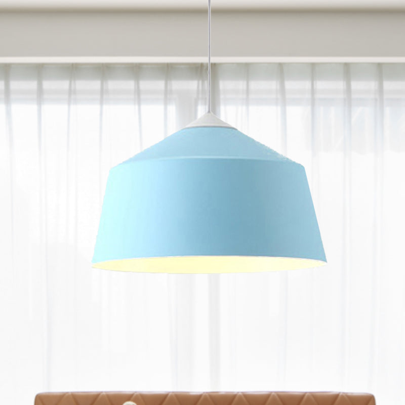 Nordic Metal Dome Pendant Light - 1 Black/Grey/Pink Hanging Ceiling Fixture