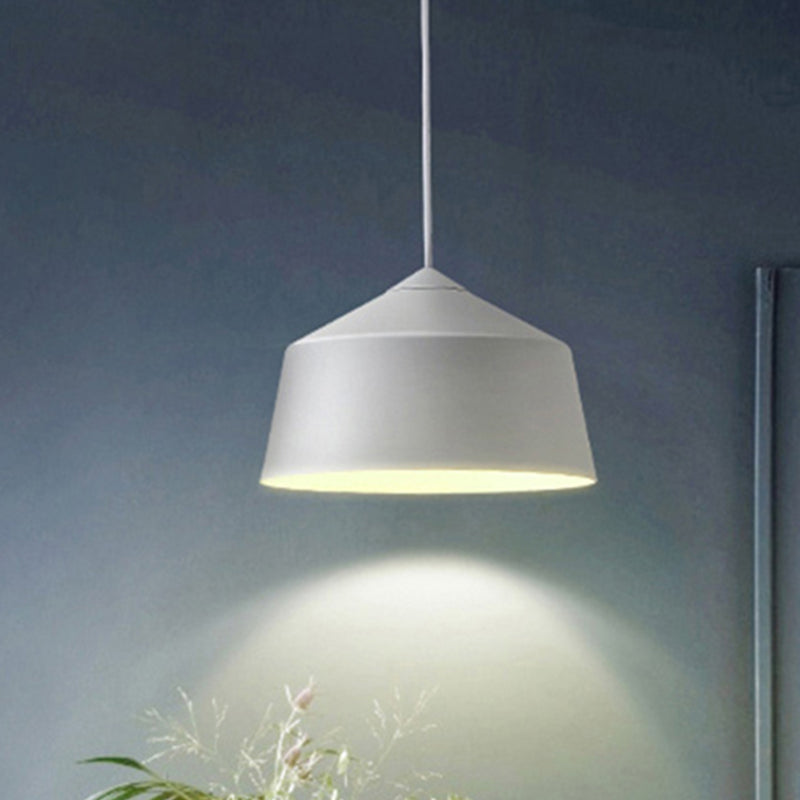 Nordic Metal Dome Pendant Light - 1 Black/Grey/Pink Hanging Ceiling Fixture