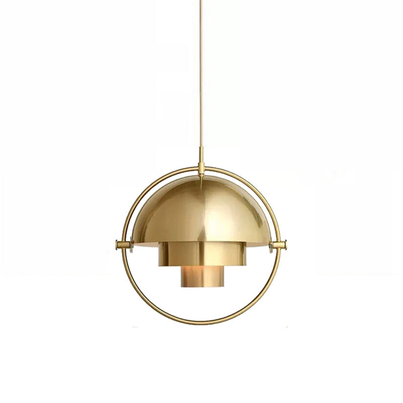 Hemispherical Pendant Lamp: Creative Metal Ceiling Light For Dining Room