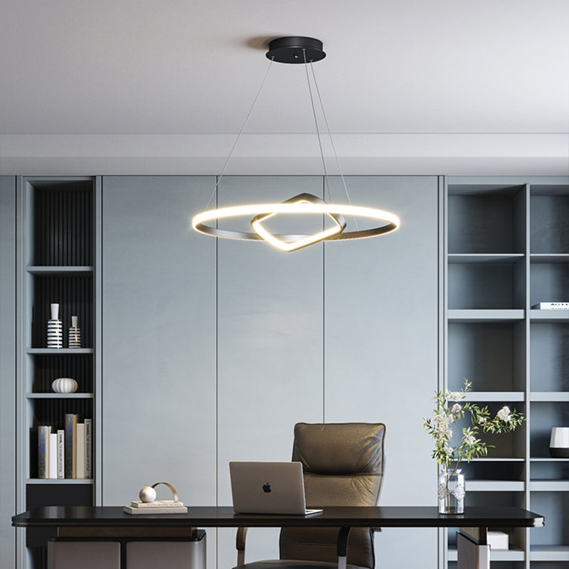 Modern Led Chandelier Nordic Aluminum Pendant Light For Dining Room