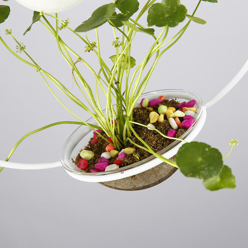 Suspension en métal de style industriel pour salle à manger - Design de pot de fleurs à 1 tête
