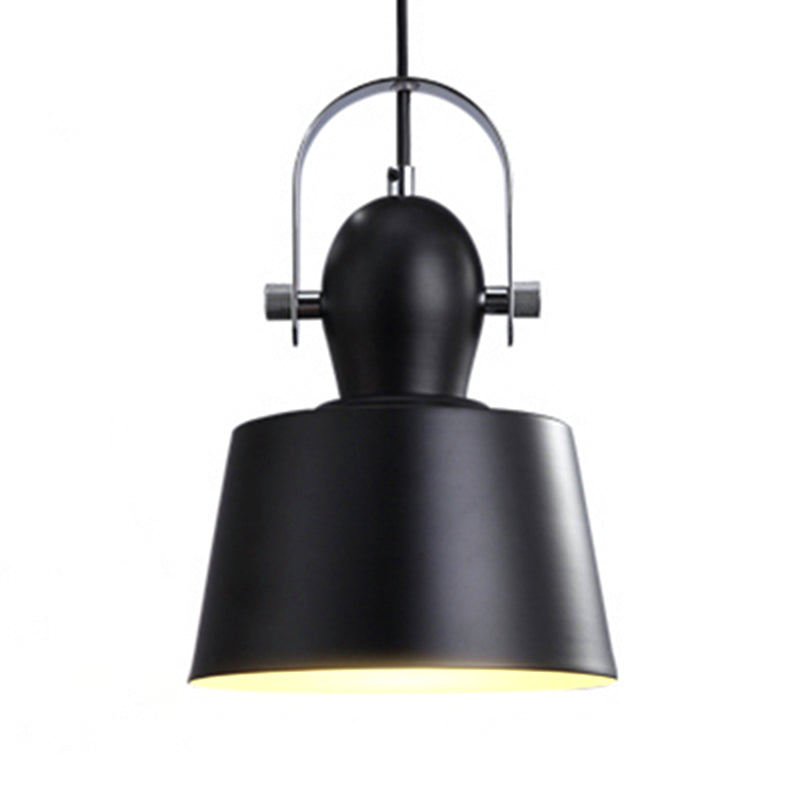 Minimalist Metal Trifle Bowl Pendant Lamp with 1 Light - Black/White/Yellow