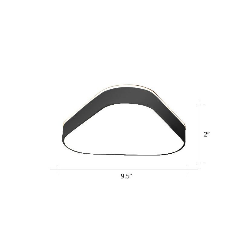 Nordic Style LED Flush Mount Ceiling Light with Acrylic Diffuser for Small Corridors