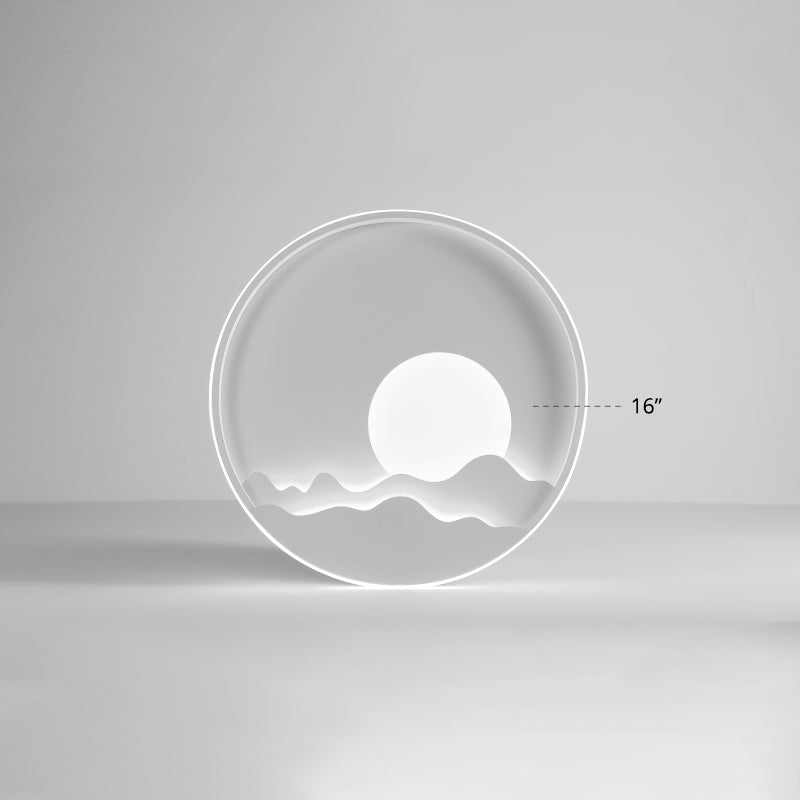 Modern LED Ceiling Light - Stylish Metal Flush Mount for Living Room - White Shade