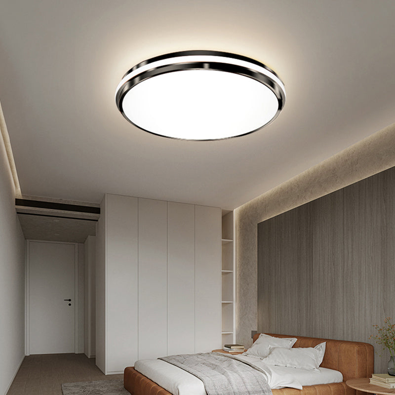 Round LED Flush Mount Ceiling Light for Bedroom